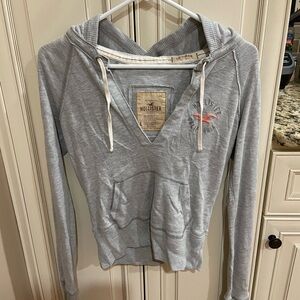 Hollister Light Gray Women's Hoodie